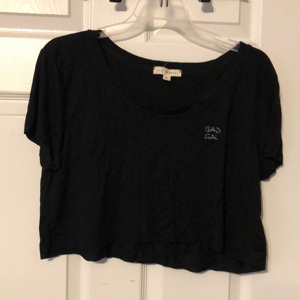 Black crop top